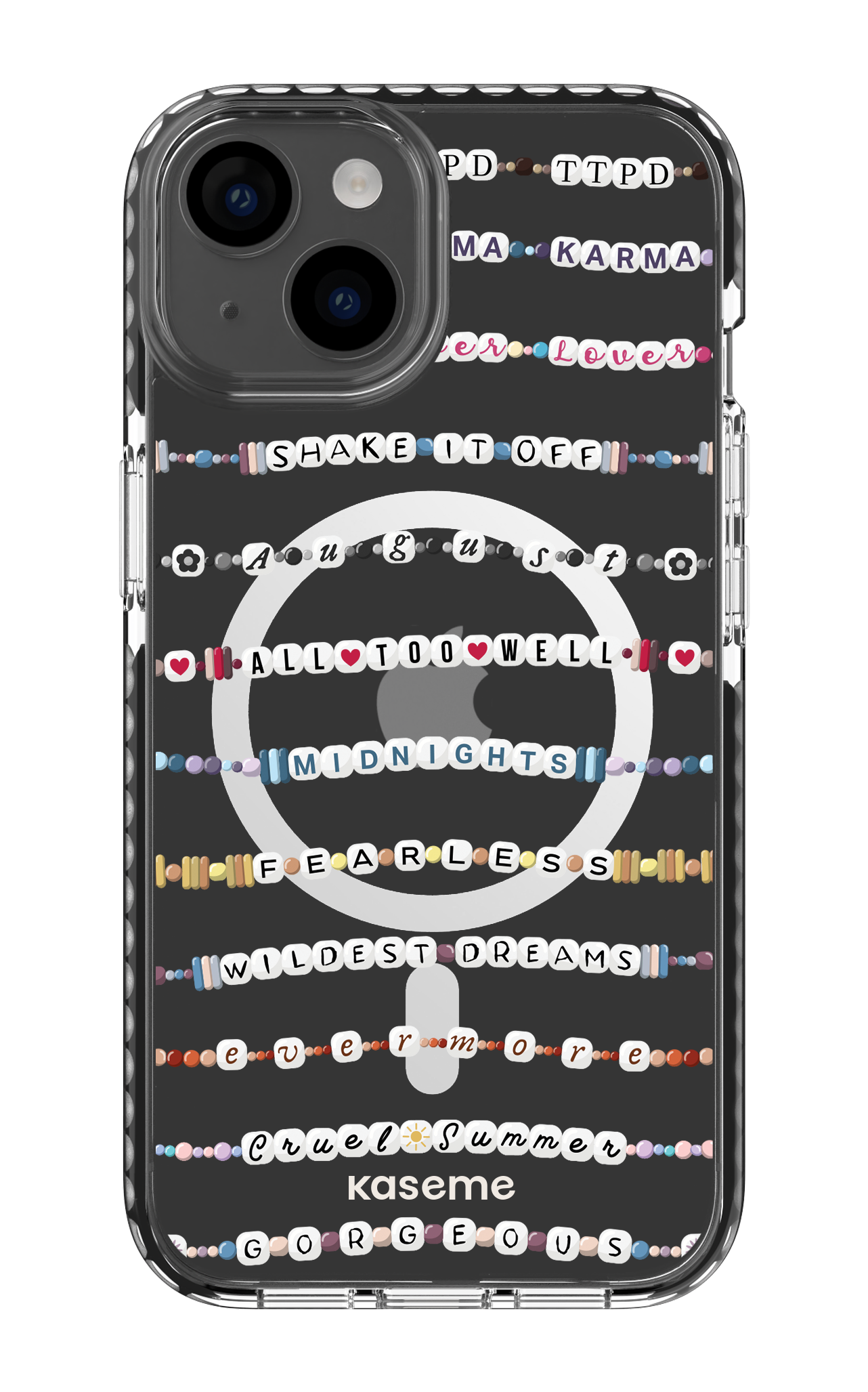 Love Story Clear Case - iPhone 14 Clear Case Magsafe - Black