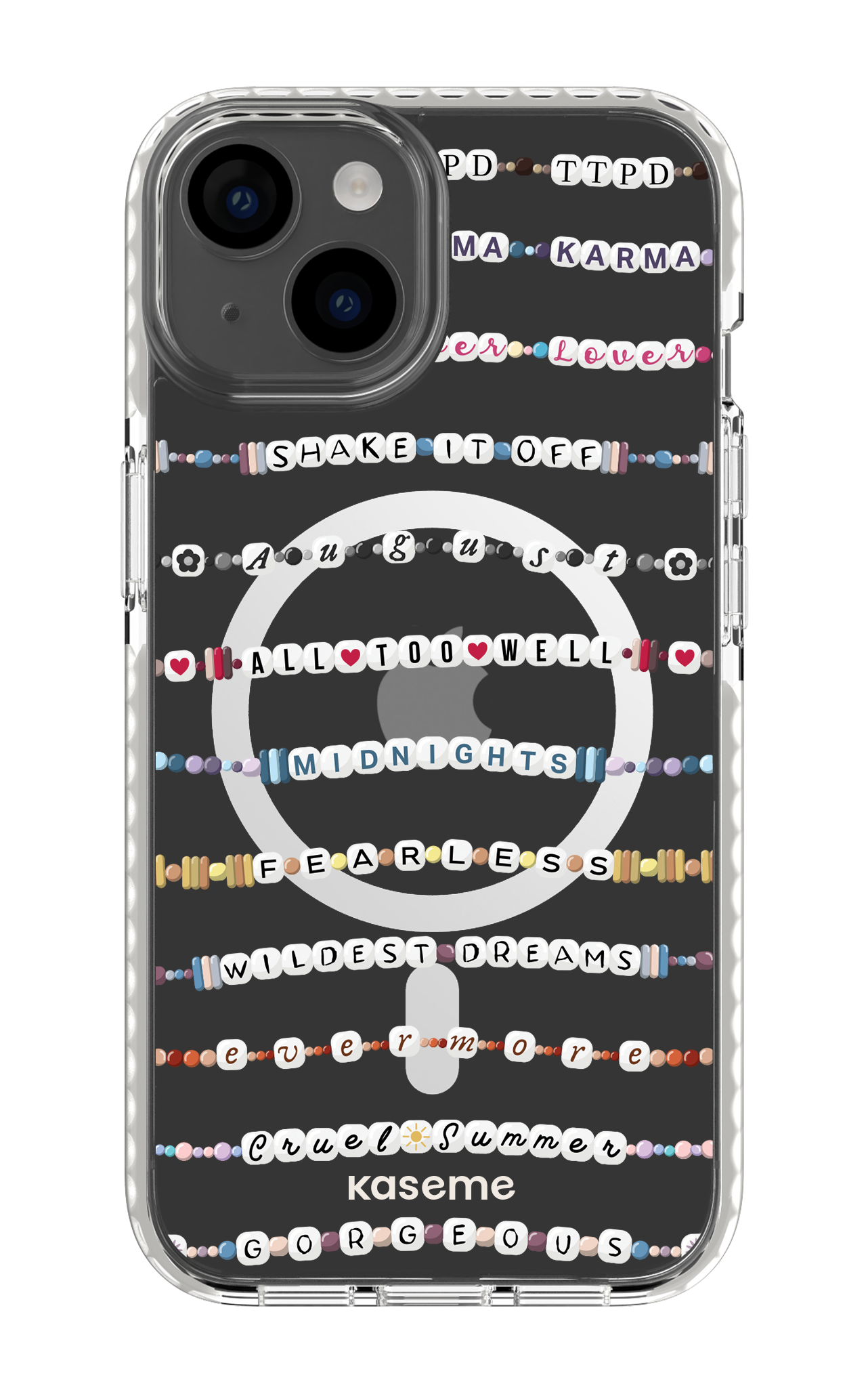 Love Story Clear Case - iPhone 14 Clear Case Magsafe - White