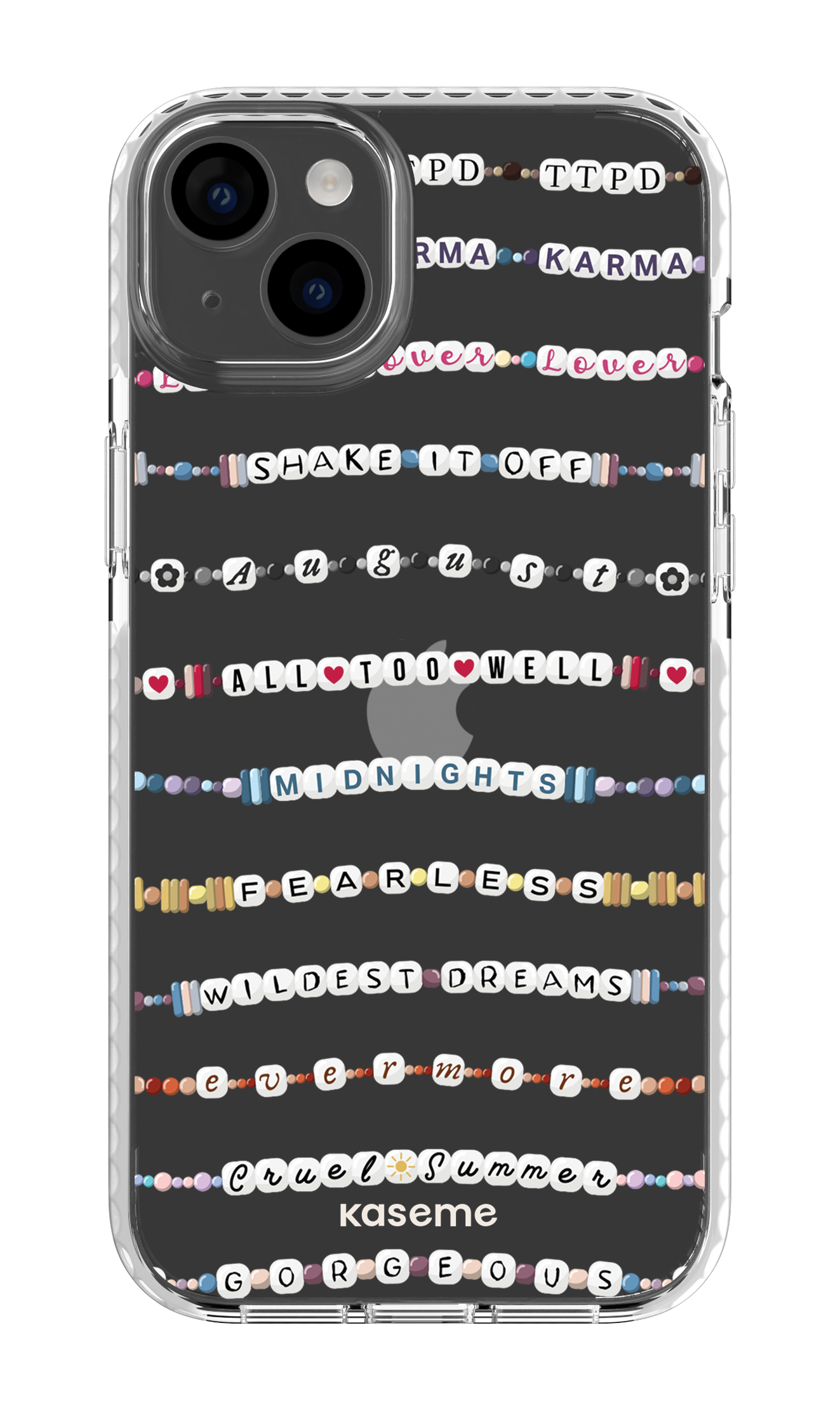 Love Story Clear Case - iPhone 14 Plus Clear Case White