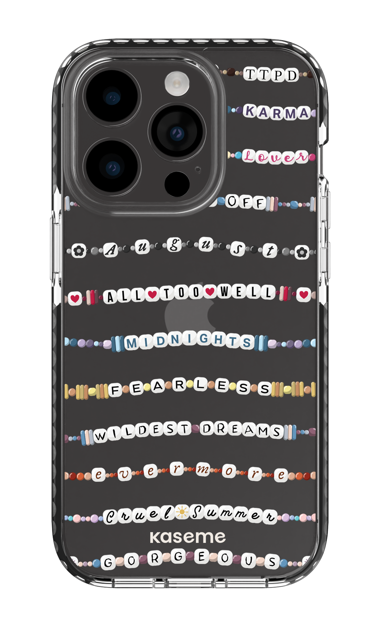 Love Story Clear Case - iPhone 14 Pro Clear Case - Black