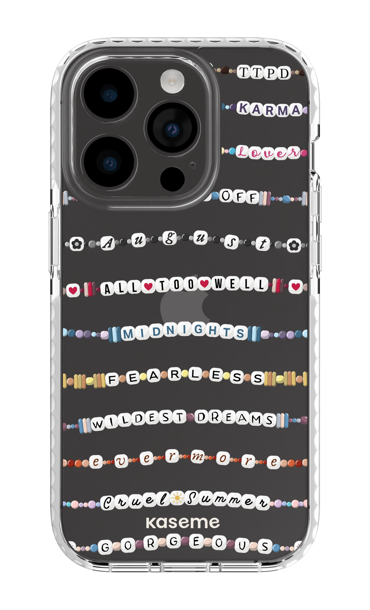 Love Story Clear Case - iPhone 14 Pro Clear Case white