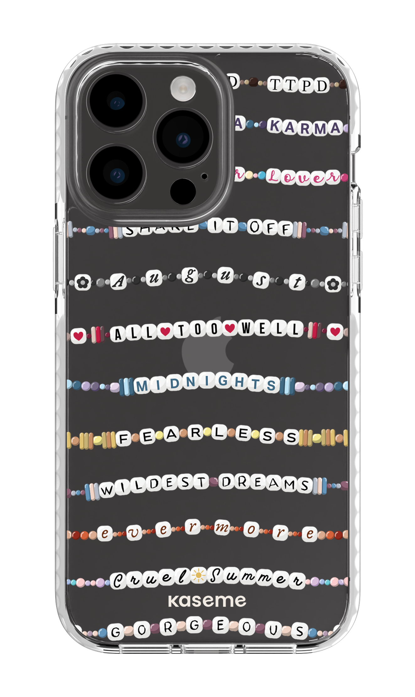 Love Story Clear Case - iPhone 14 Pro Max Clear Case White