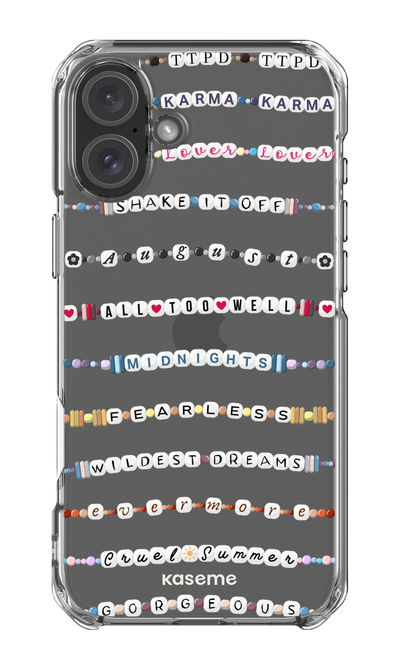 Love Story Clear Case - iPhone 16 Plus Clear Case