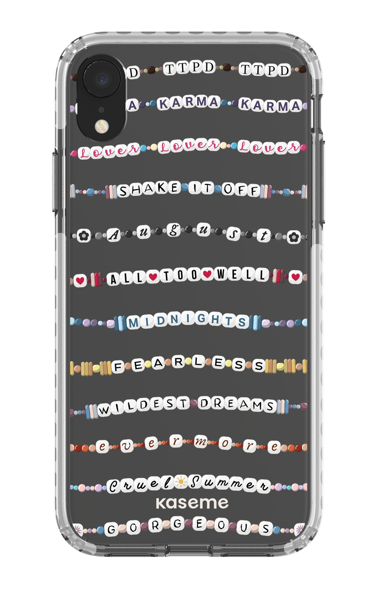 Love Story Clear Case - iPhone XR Clear Case - White