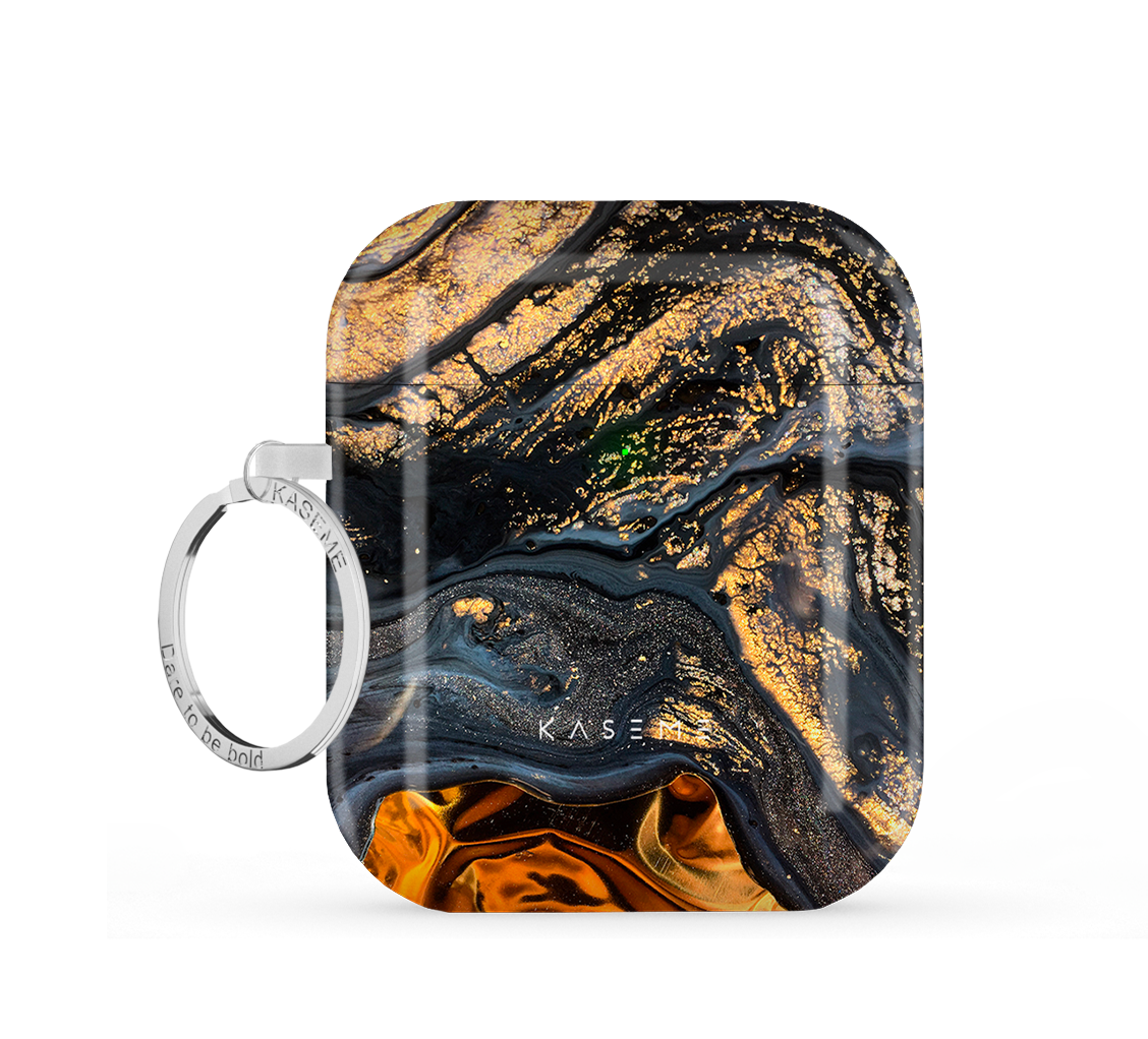 Road To Gold by Ameliahadouchi AirPods case