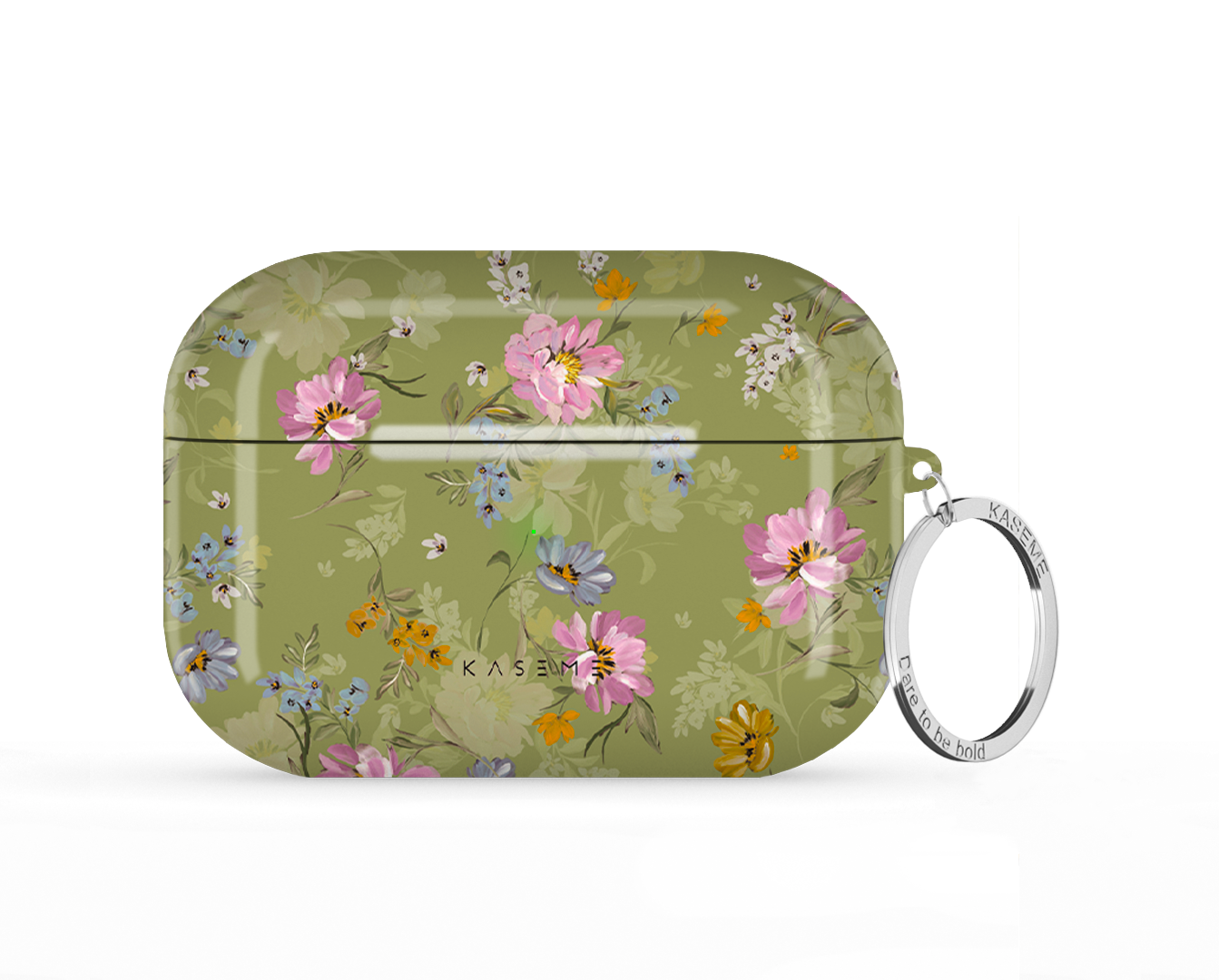 Seasonal Florals Green by Ellenkatie_ AirPods case