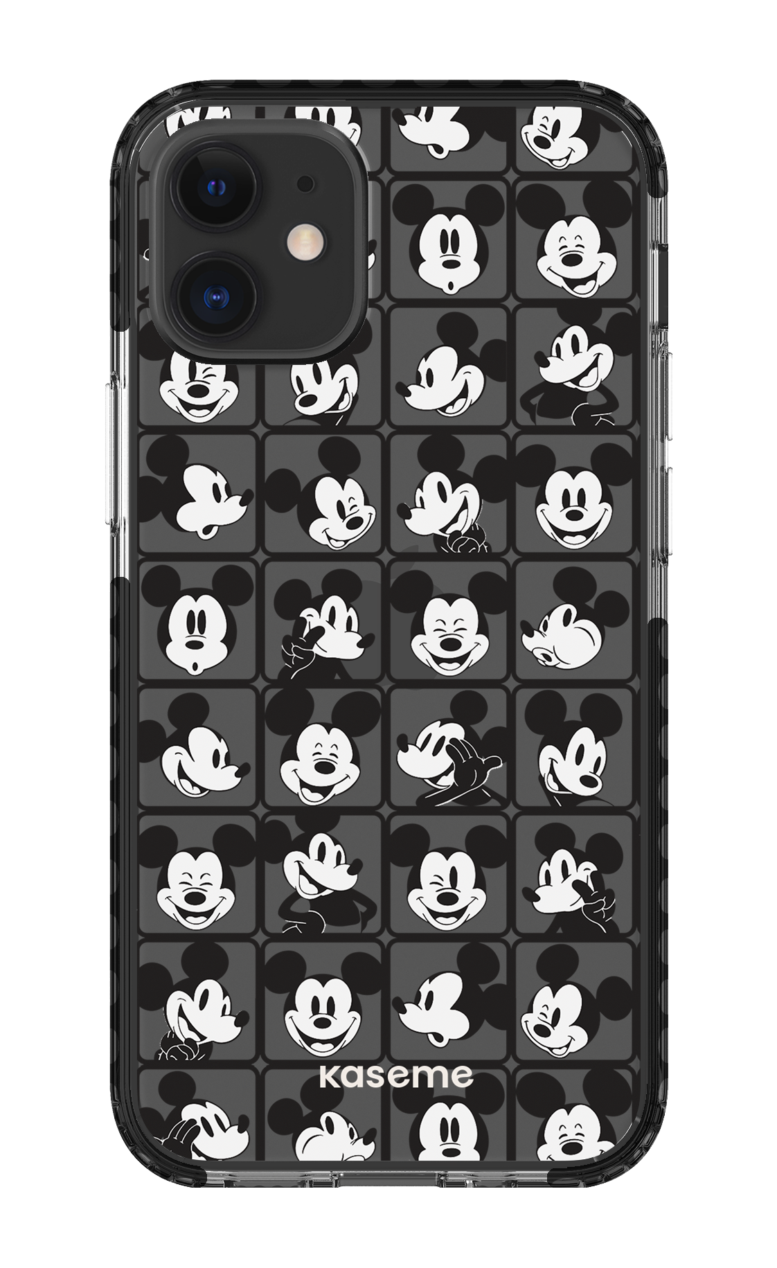 Whimsy Clear Case - iPhone 12 Mini Clear Case - Black