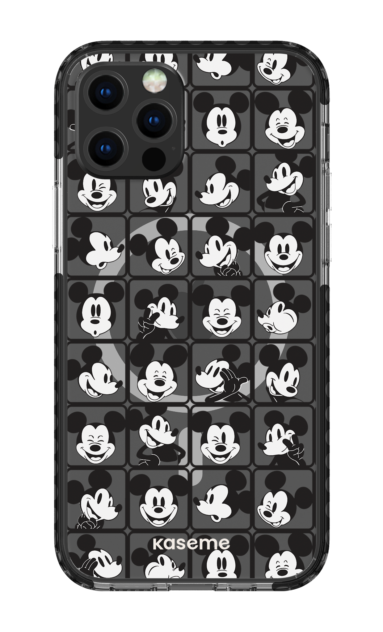 Whimsy Clear Case - iPhone 12 Pro Clear Case Magsafe - Black