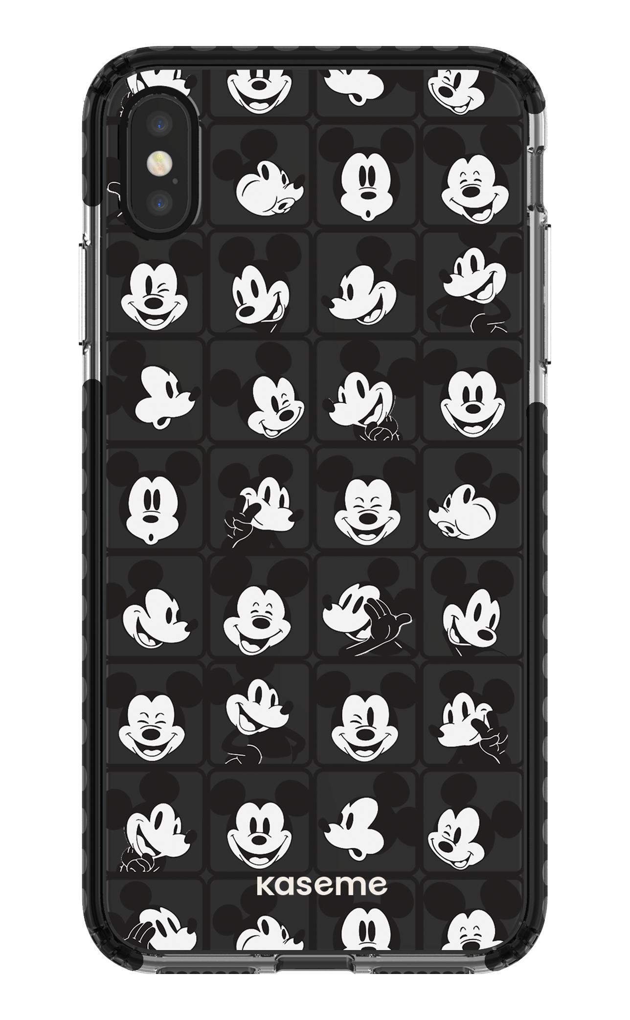 Whimsy Clear Case - iPhone XS Max Clear Case - Black