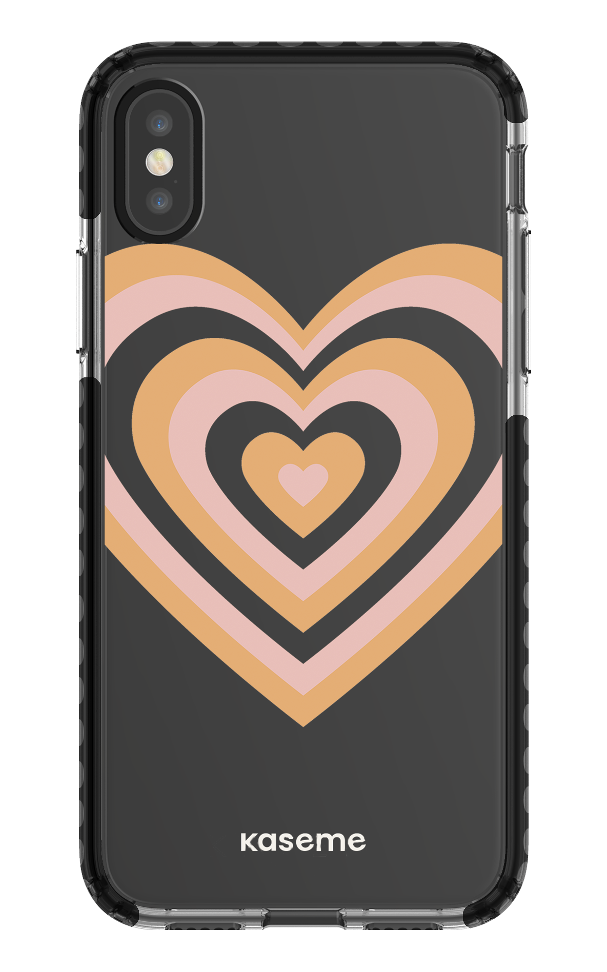 iPhone X/Xs Clear Case - Black Amor Clear Case -