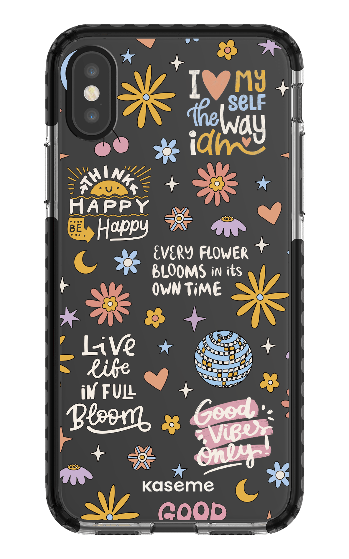 iPhone X/Xs Clear Case - Black Candid clear case -