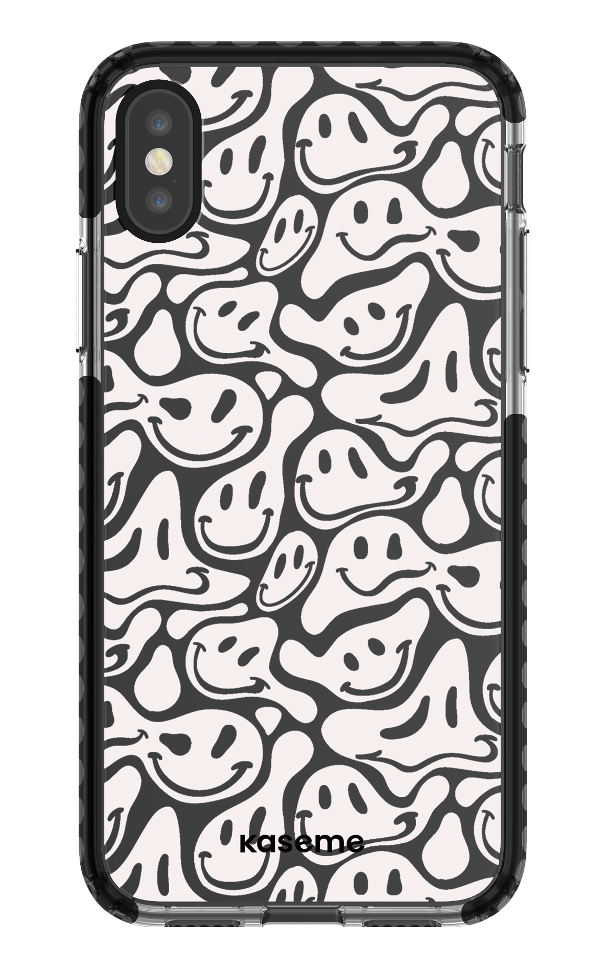 iPhone X/Xs Clear Case - Black Dystopia Clear Case -