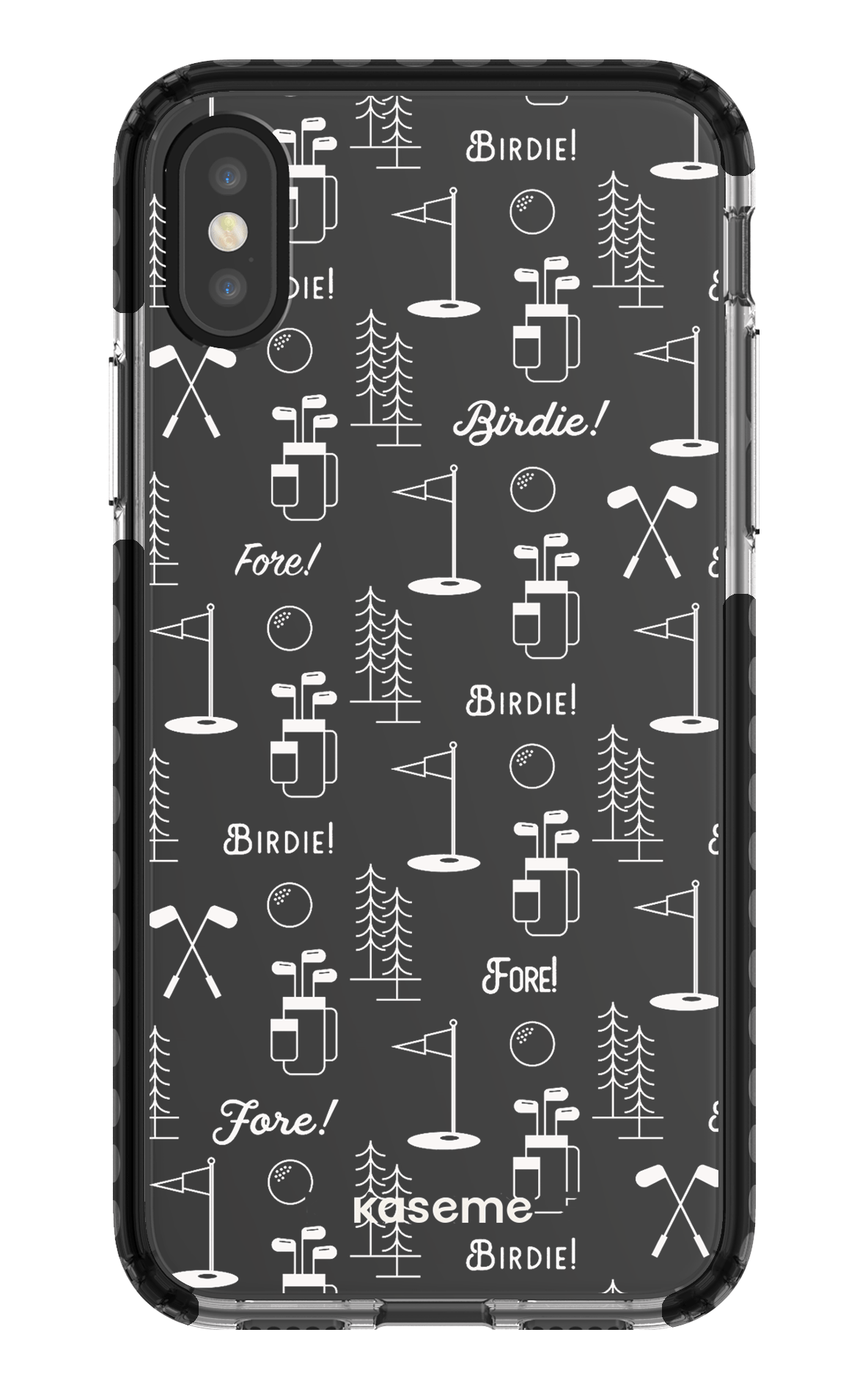 iPhone X/Xs Clear Case - Black Fore clear case -