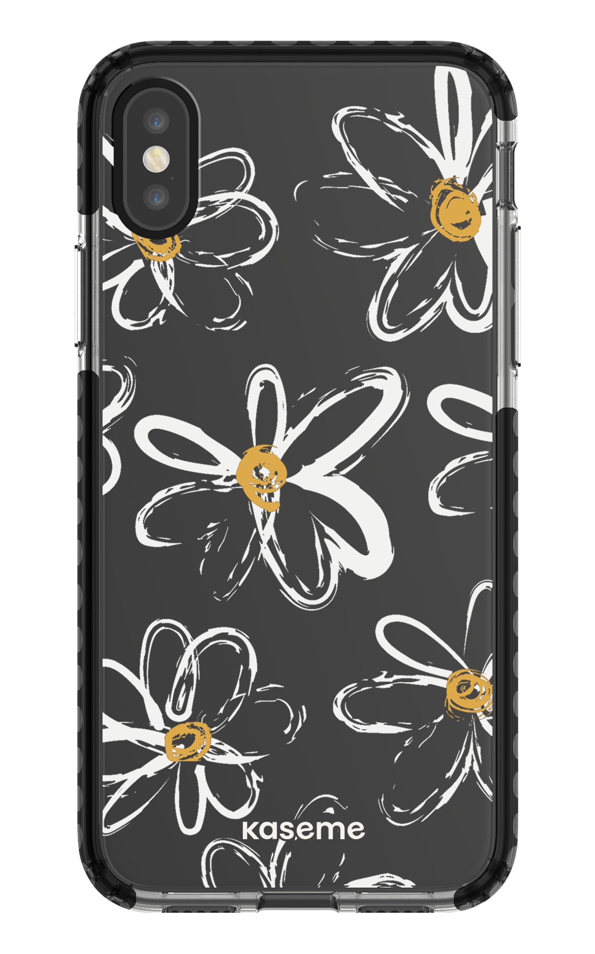 iPhone X/Xs Clear Case - Black Give me flowers Clear Case -