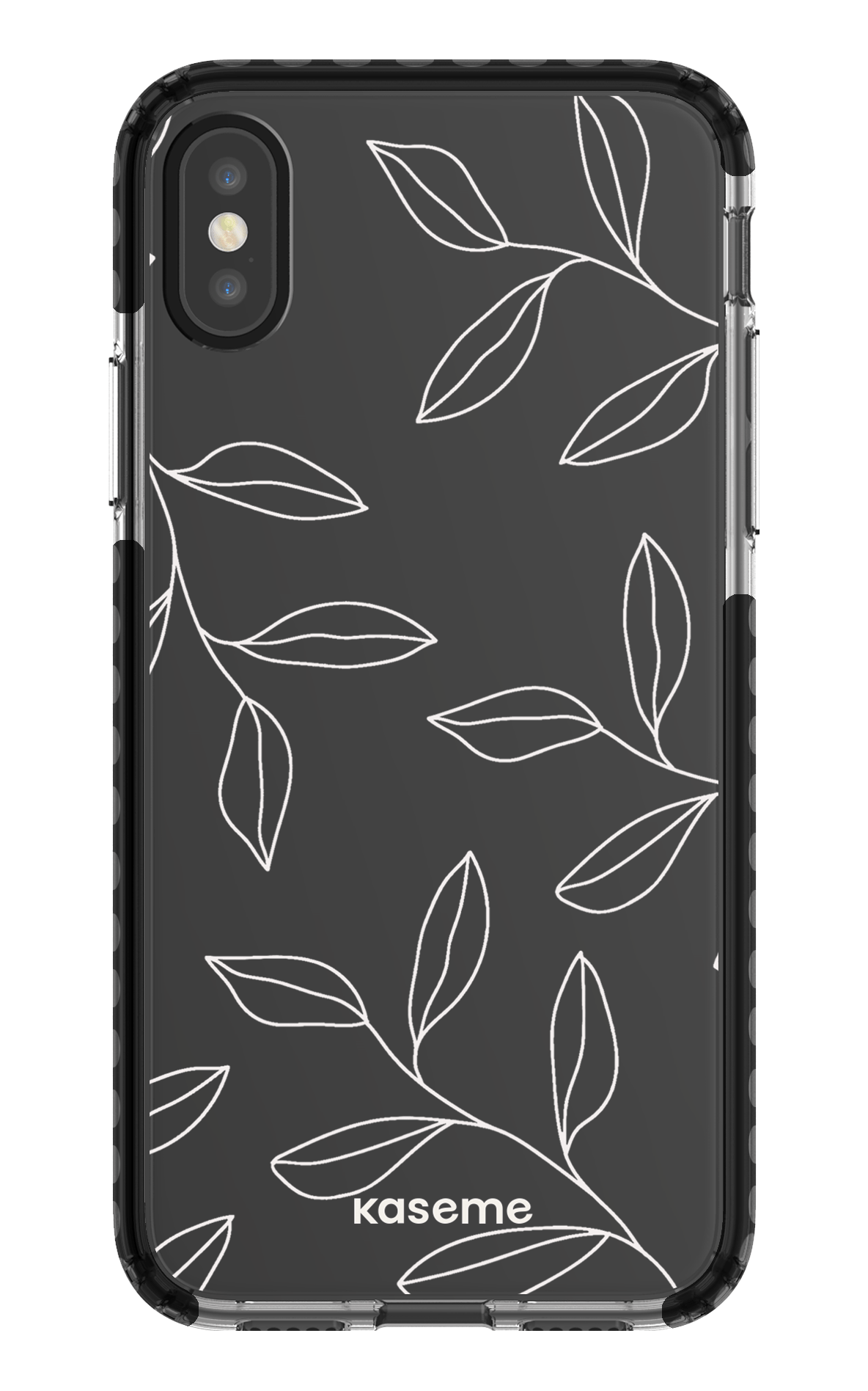 iPhone X/Xs Clear Case - Black Gloomy Clear Case -