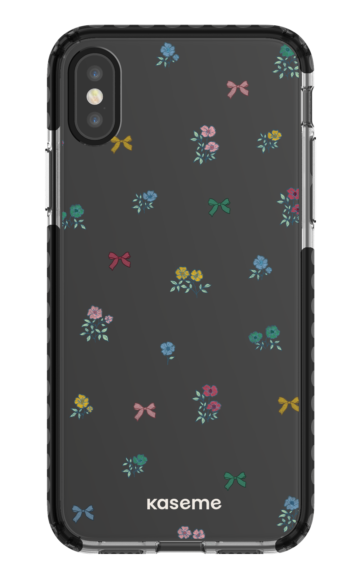 iPhone X/Xs Clear Case - Black Graceful Clear Case -