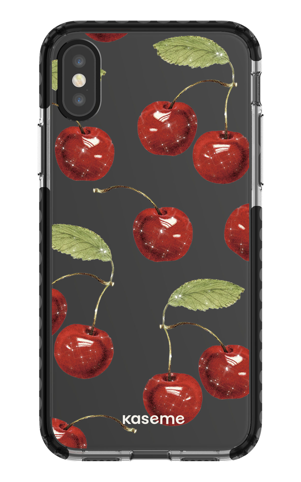 iPhone X/Xs Clear Case - Black Juicy Clear Case -