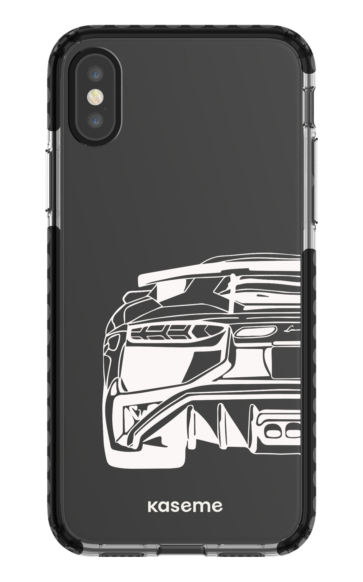 iPhone X/Xs Clear Case - Black Lambo clear case -
