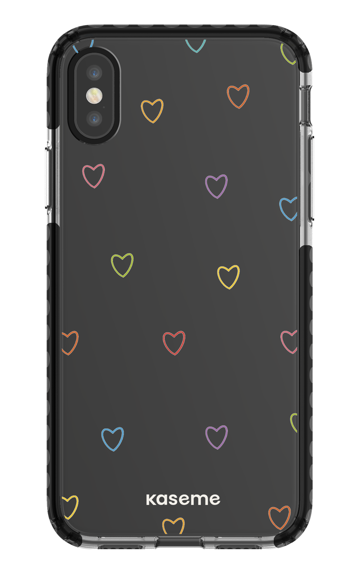 iPhone X/Xs Clear Case - Black Love Wins Clear Case -