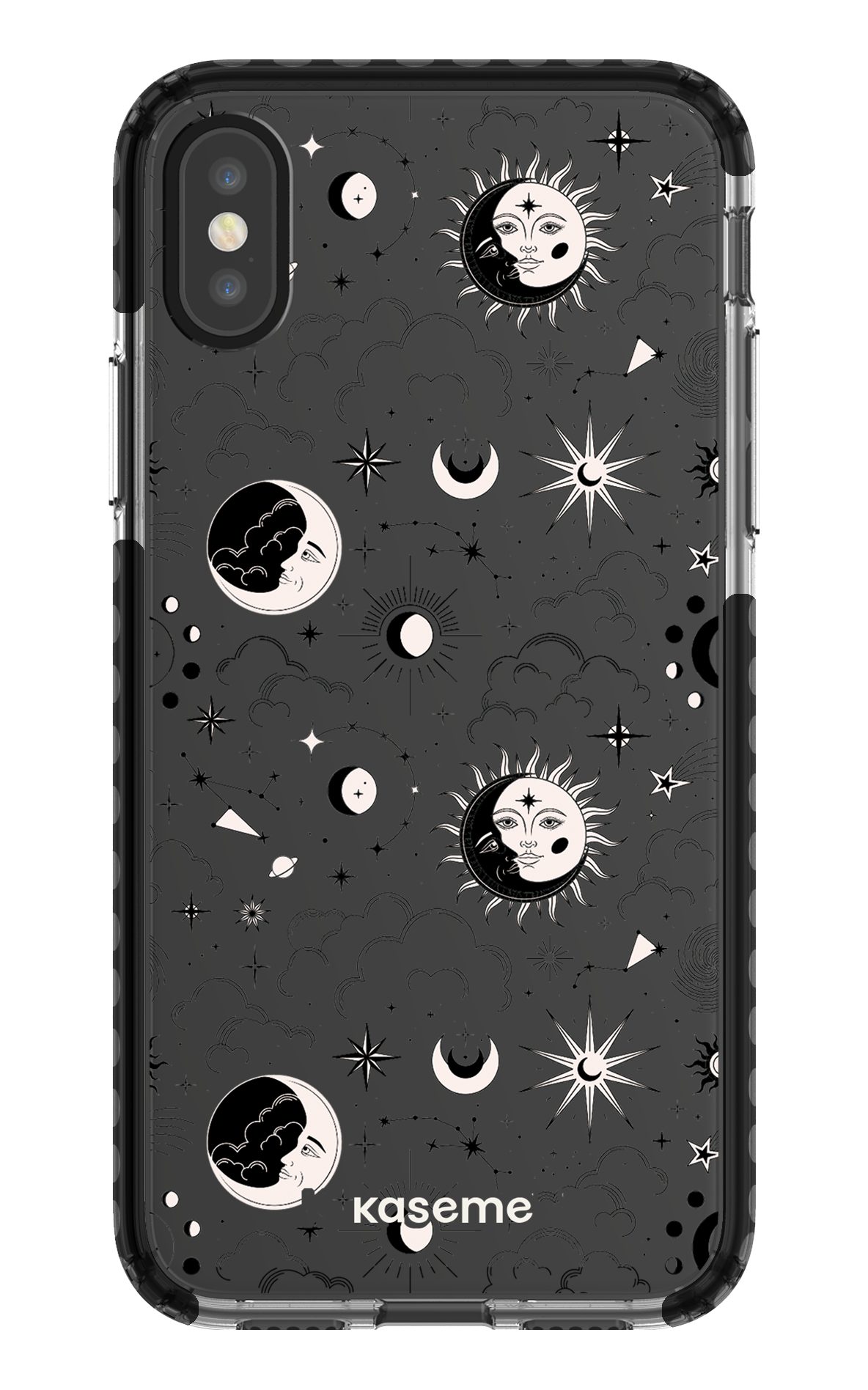 iPhone X/Xs Clear Case - Black Milky Way Black Clear Case -