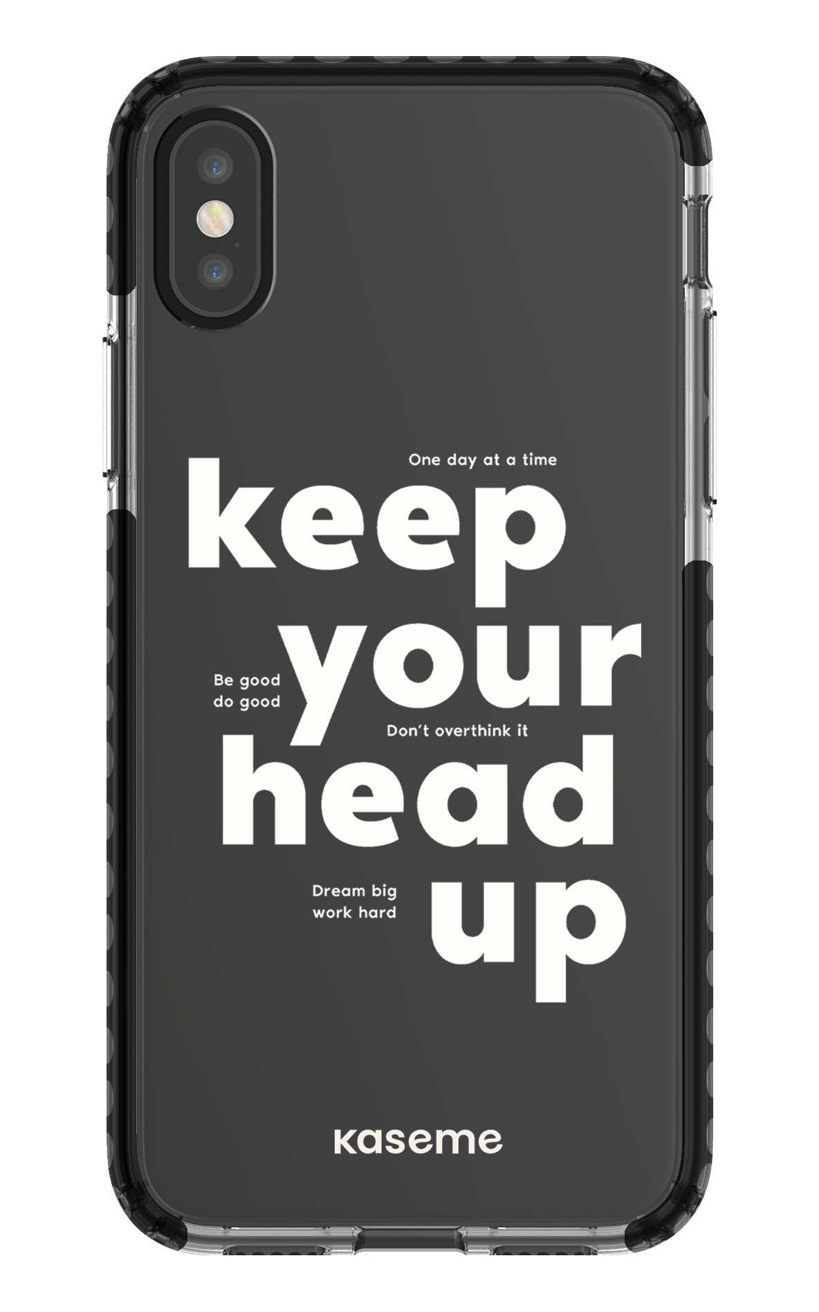 iPhone X/Xs Clear Case - Black Mindset Clear Case -