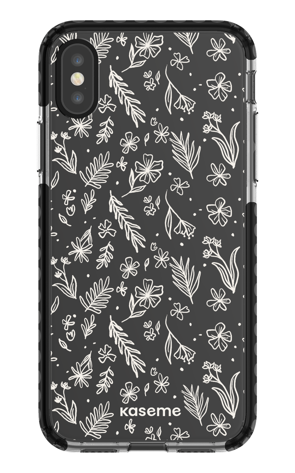 iPhone X/Xs Clear Case - Black Olive Branch Clear Case -