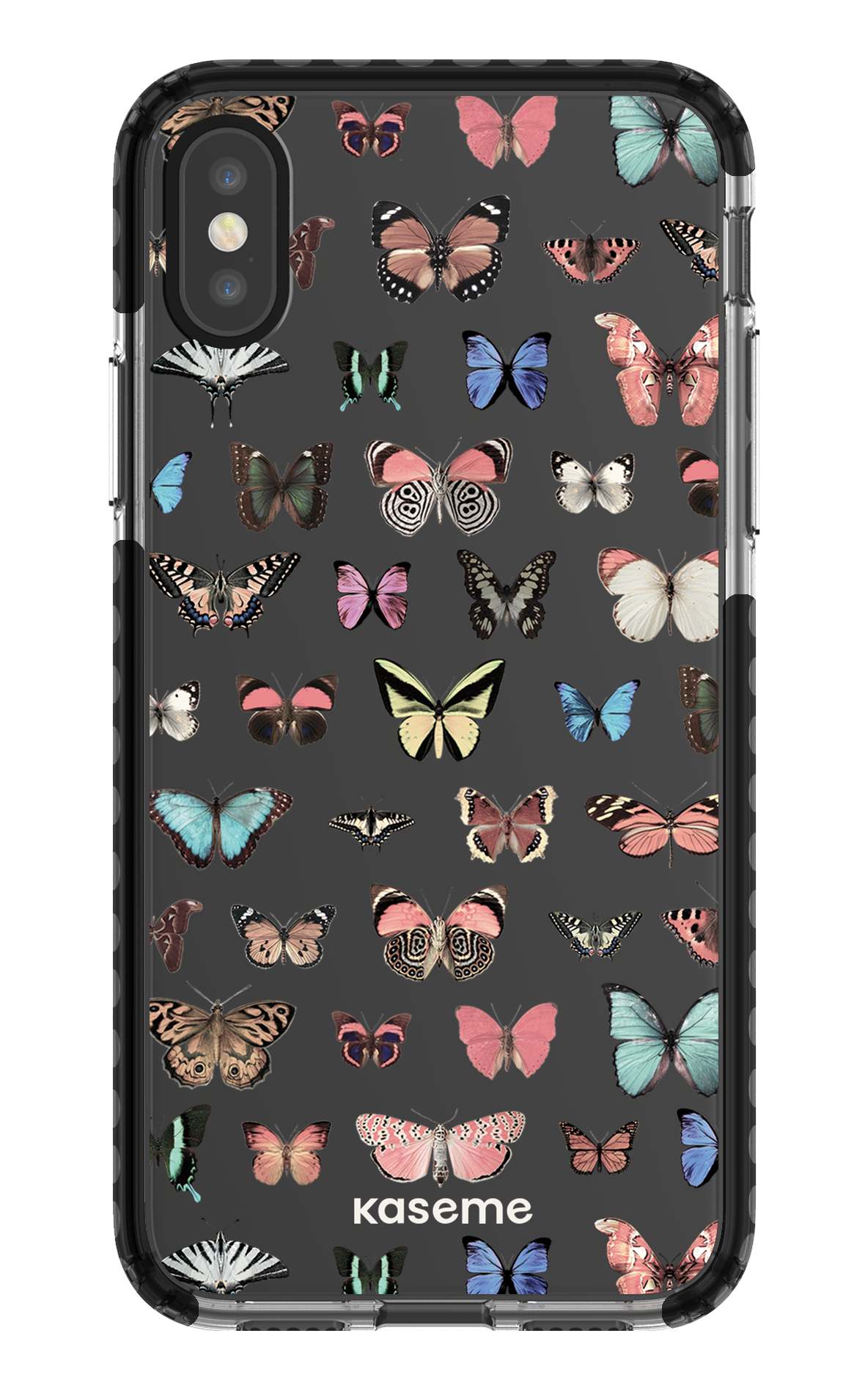 iPhone X/Xs Clear Case - Black Paloma clear case -