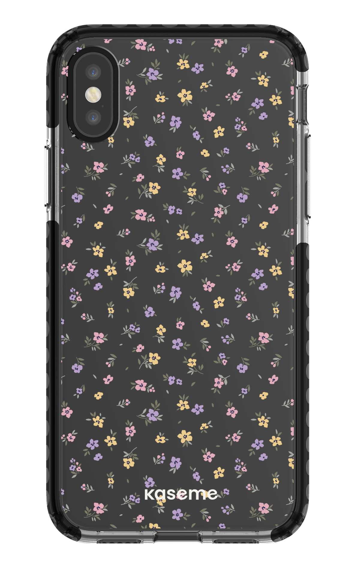 iPhone X/Xs Clear Case - Black Porcelain Blossom Clear Case -