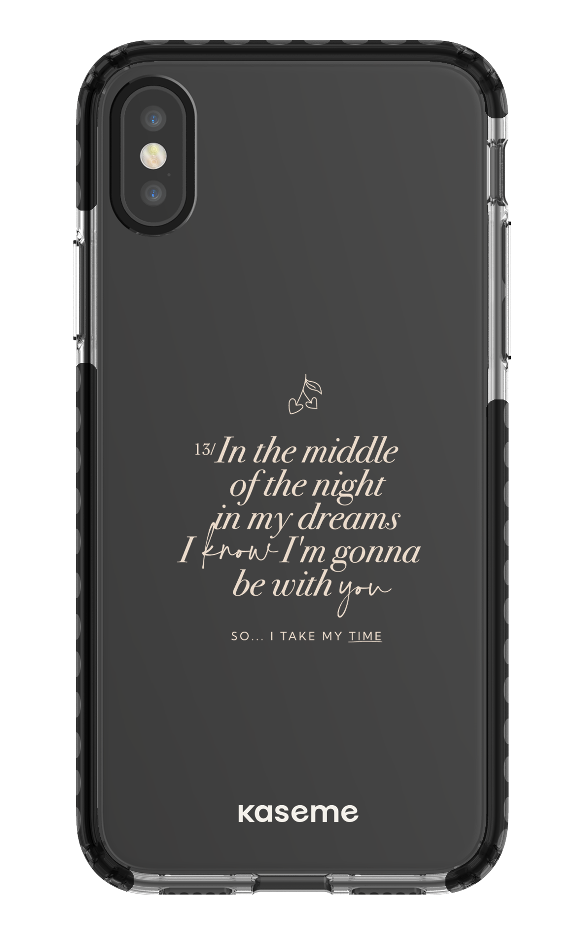 iPhone X/Xs Clear Case - Black Ready For It Clear Case -