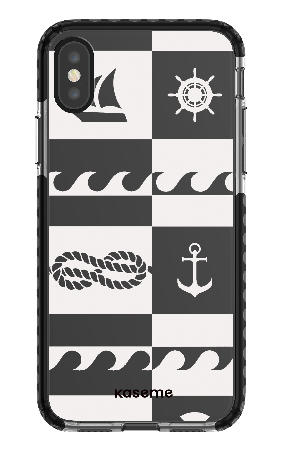iPhone X/Xs Clear Case - Black Sail Clear Case -