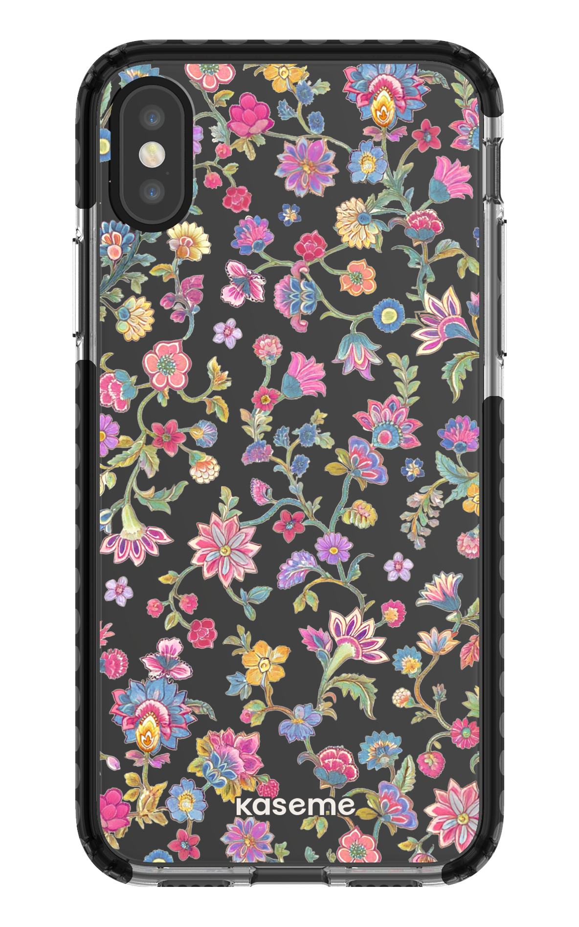 iPhone X/Xs Clear Case - Black Secret Garden Clear Case -