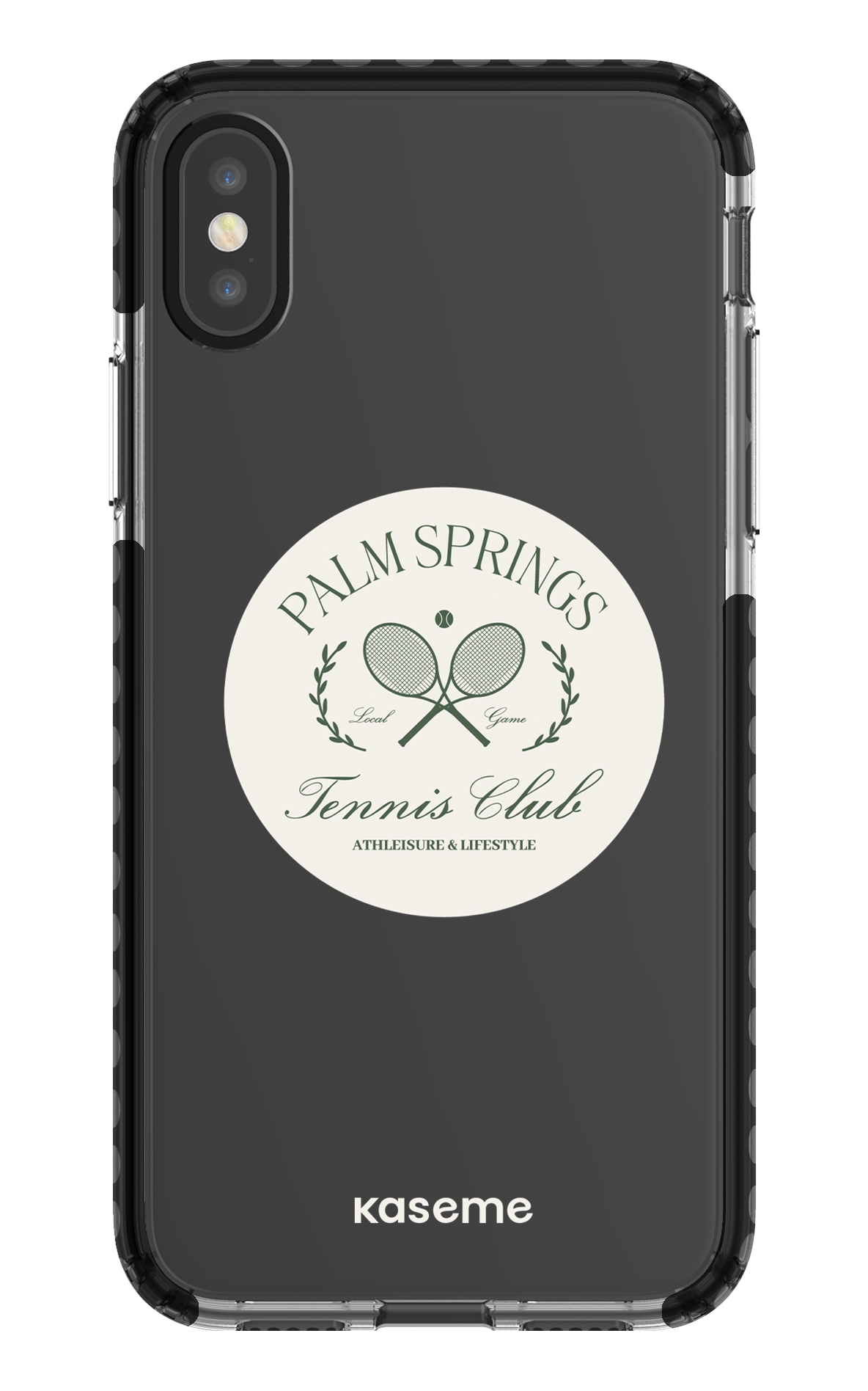 iPhone X/Xs Clear Case - Black Serve it up Clear Case -