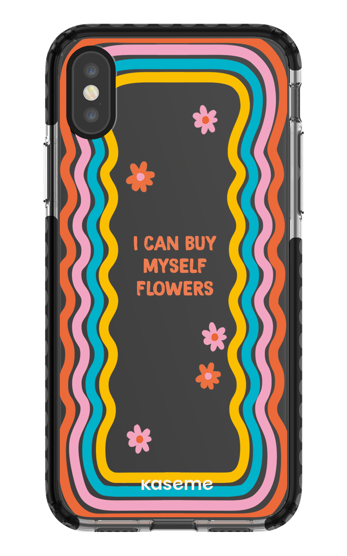 iPhone X/Xs Clear Case - Black She Can Clear Case -