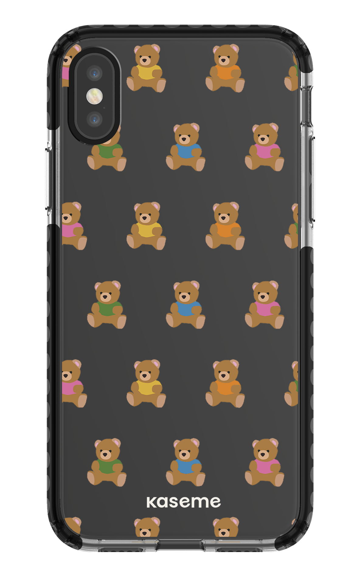 iPhone X/Xs Clear Case - Black Teddy Clear Case -
