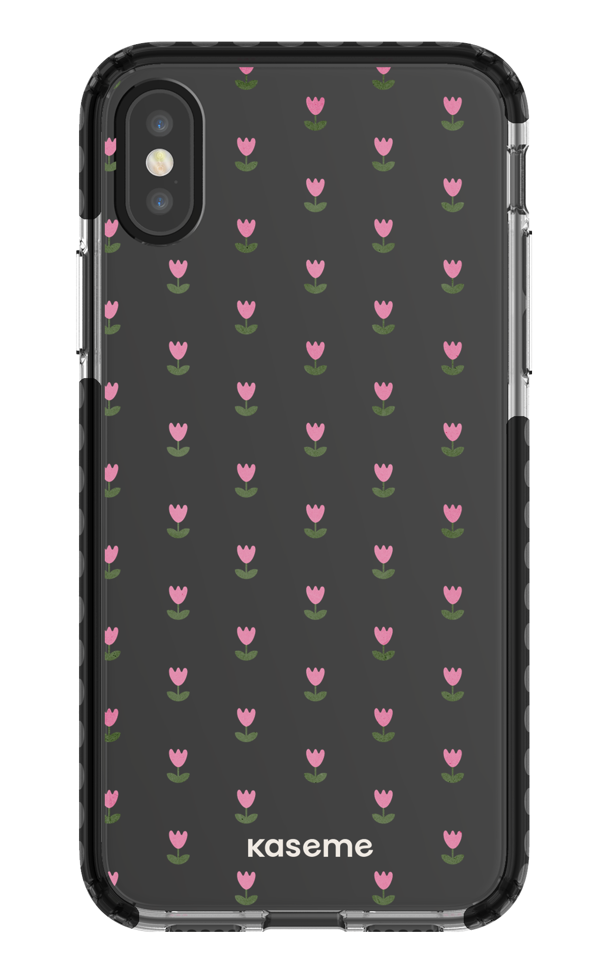 iPhone X/Xs Clear Case - Black Triumph Pink Clear Case -