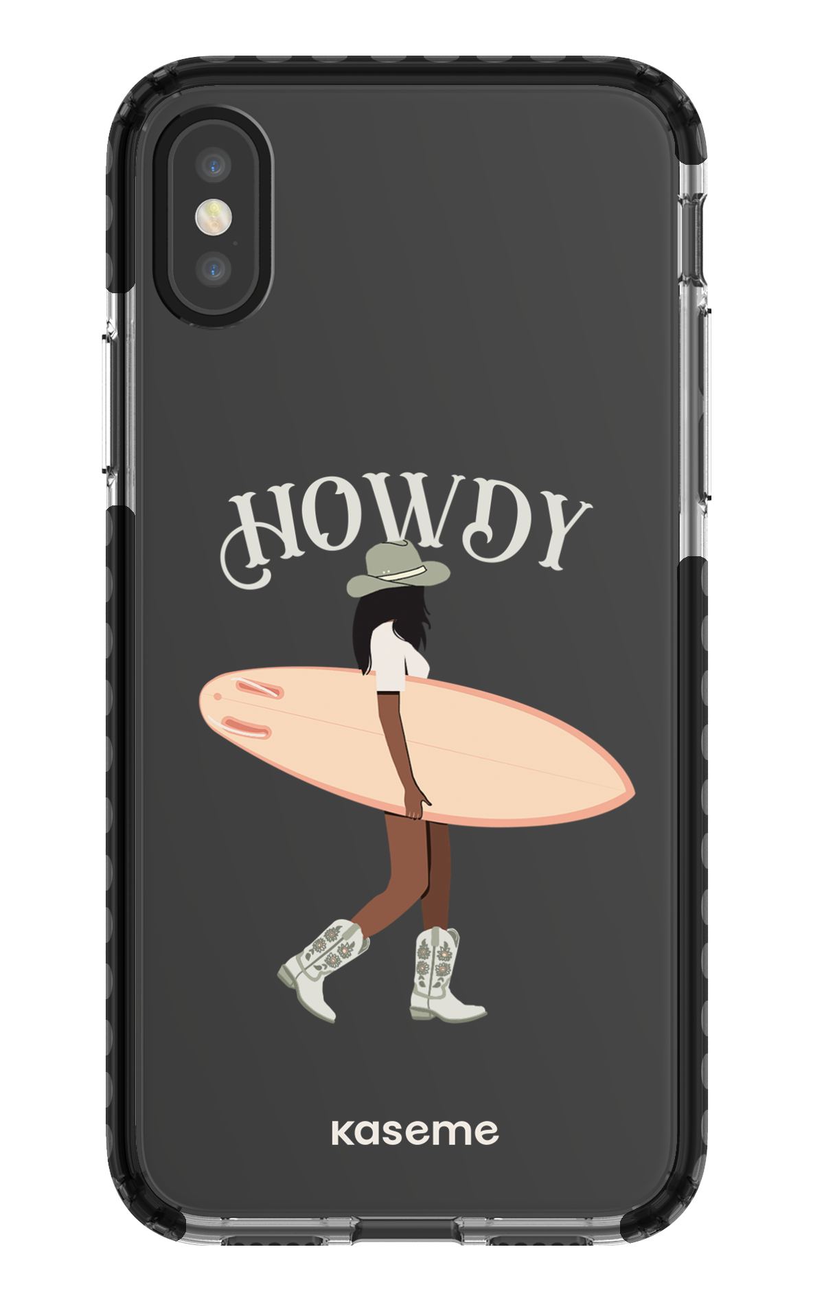 iPhone X/Xs Clear Case - Black Westsea Green Clear Case -