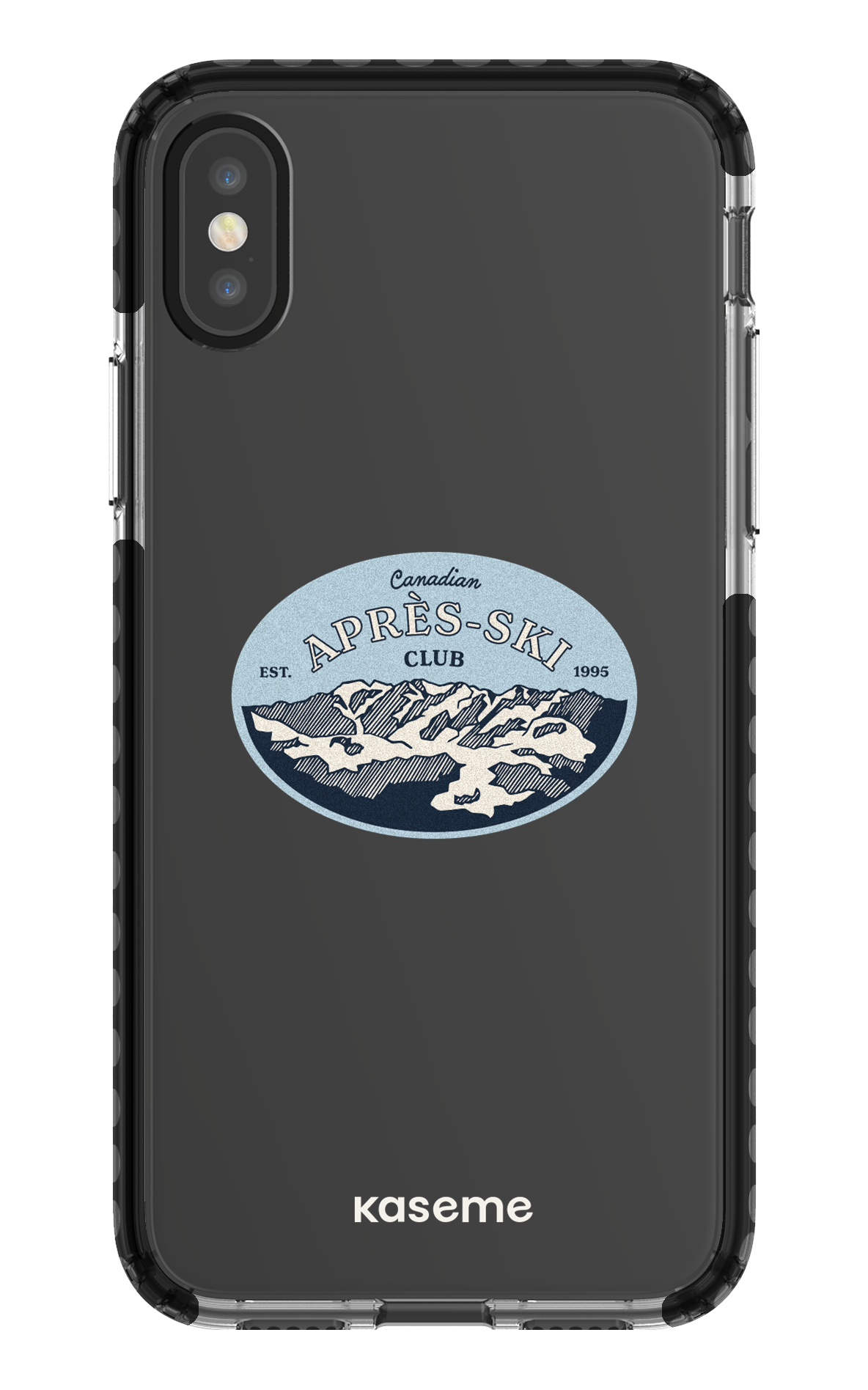 iPhone X/Xs Clear Case - Black Whistler Clear Case -