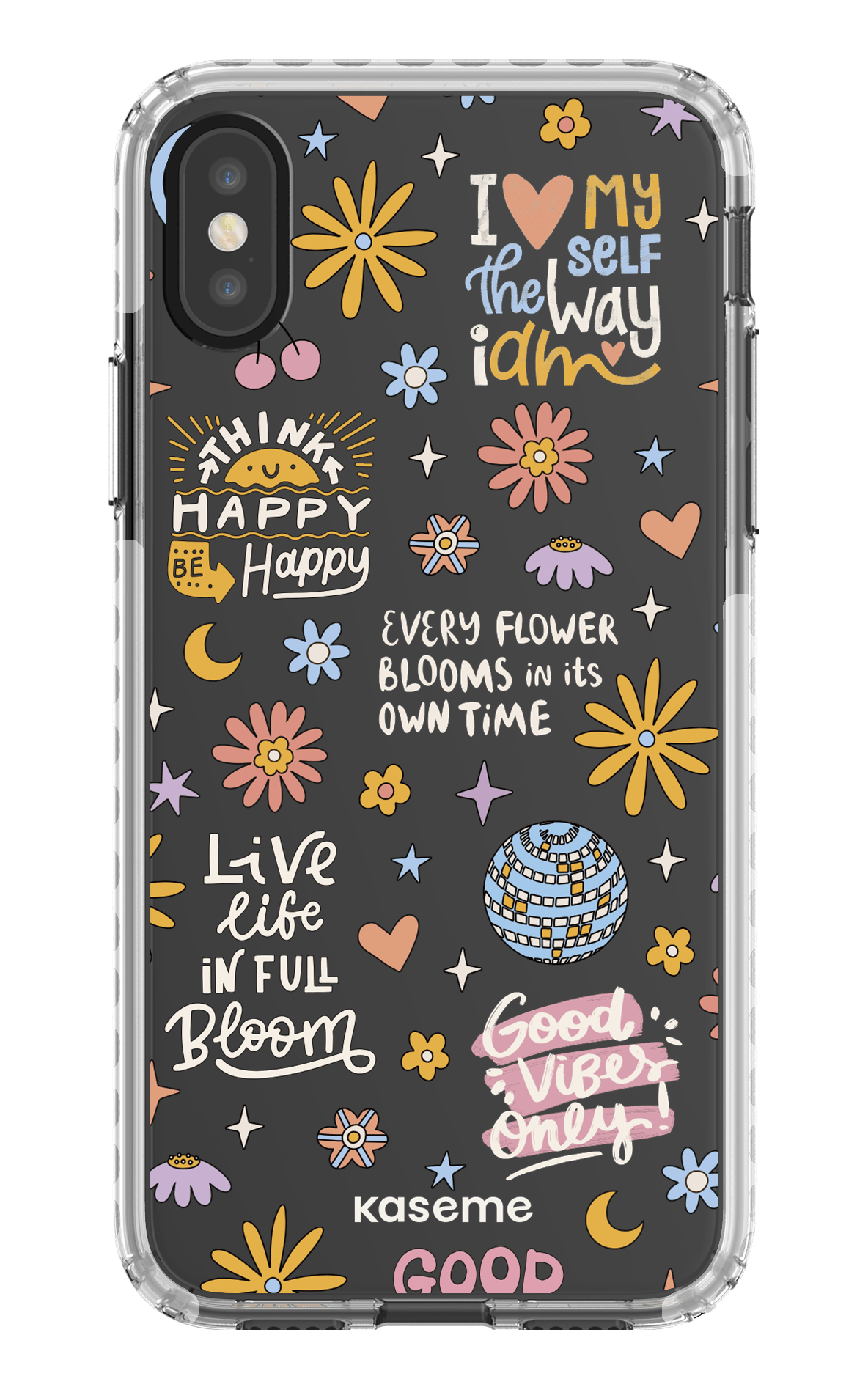 iPhone X/Xs Clear Case - White Candid clear case -