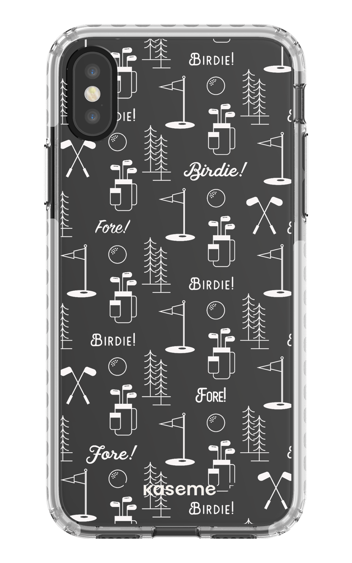 iPhone X/Xs Clear Case - White Fore clear case -