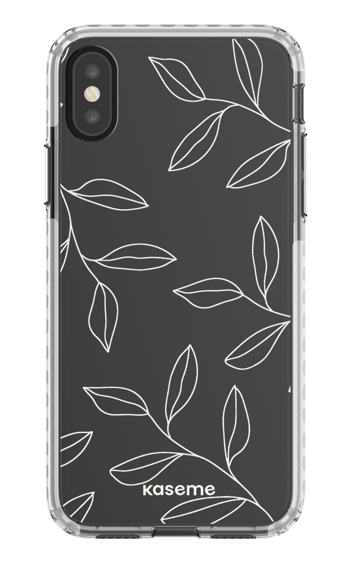 iPhone X/Xs Clear Case - White Gloomy Clear Case -