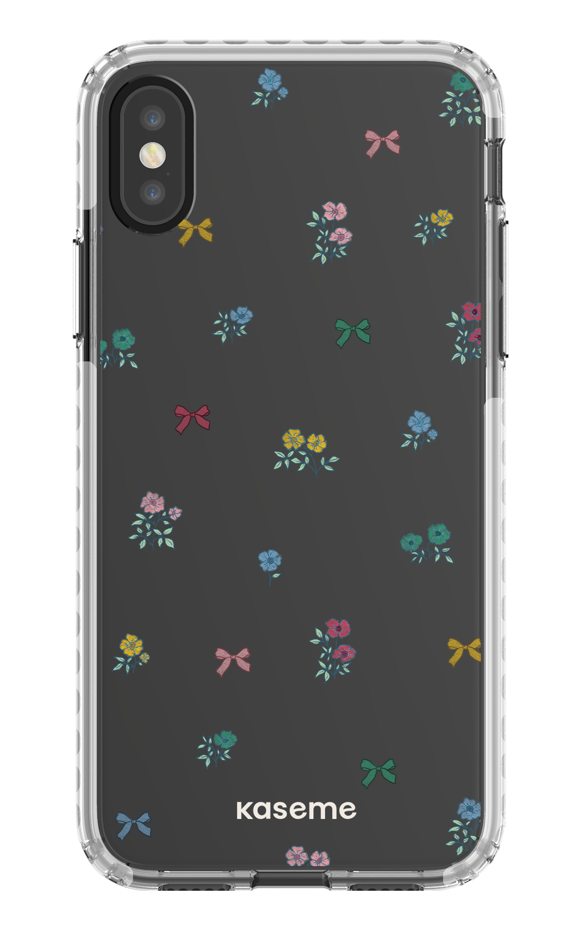 iPhone X/Xs Clear Case - White Graceful Clear Case -