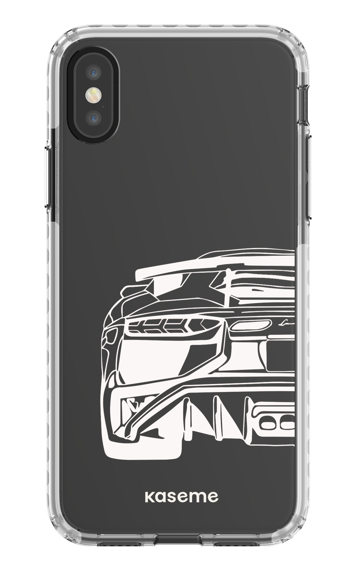 iPhone X/Xs Clear Case - White Lambo clear case -