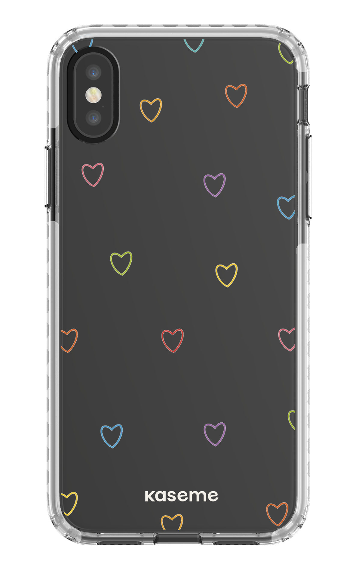 iPhone X/Xs Clear Case - White Love Wins Clear Case -