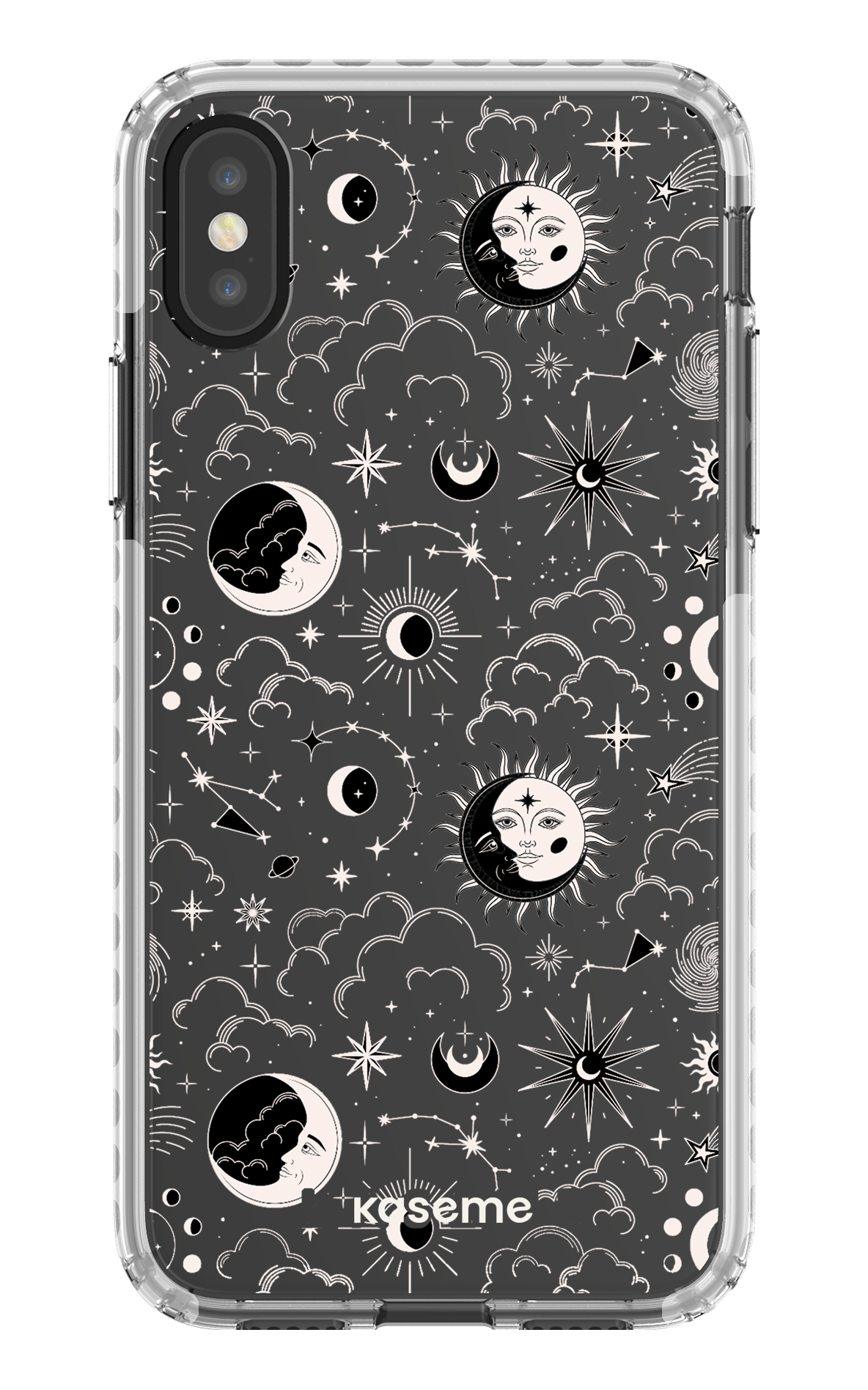 iPhone X/Xs Clear Case - White Milky Way White Clear Case -