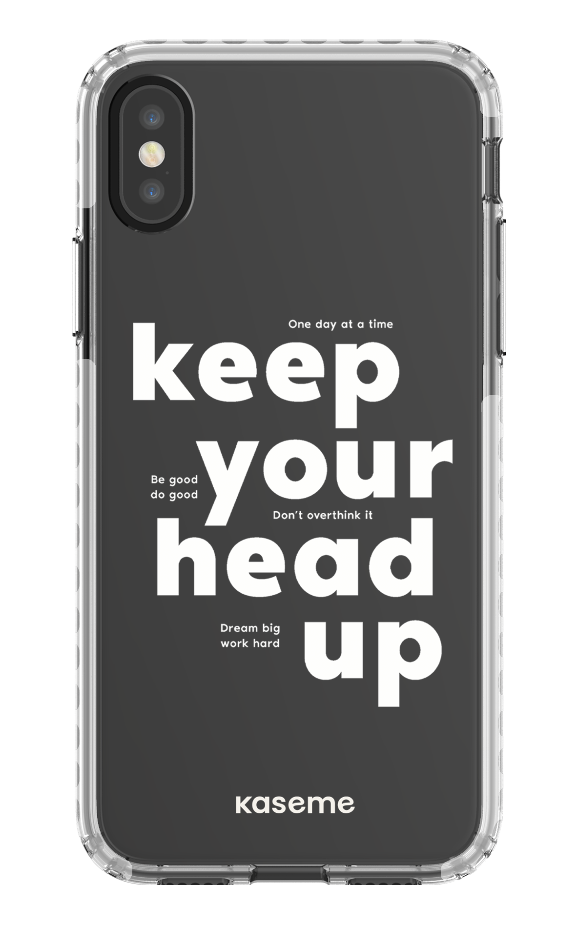 iPhone X/Xs Clear Case - White Mindset Clear Case -