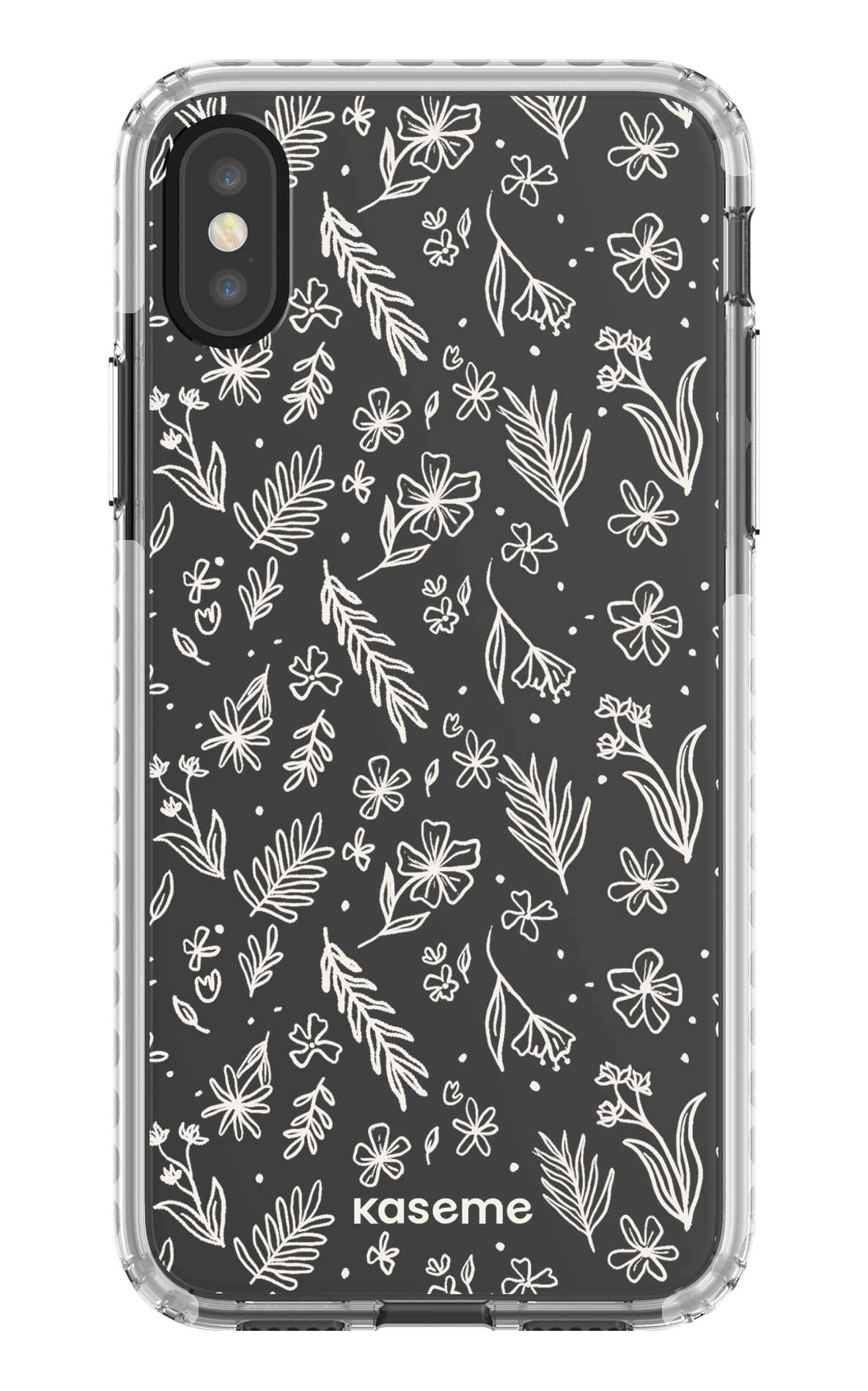 iPhone X/Xs Clear Case - White Olive Branch Clear Case -