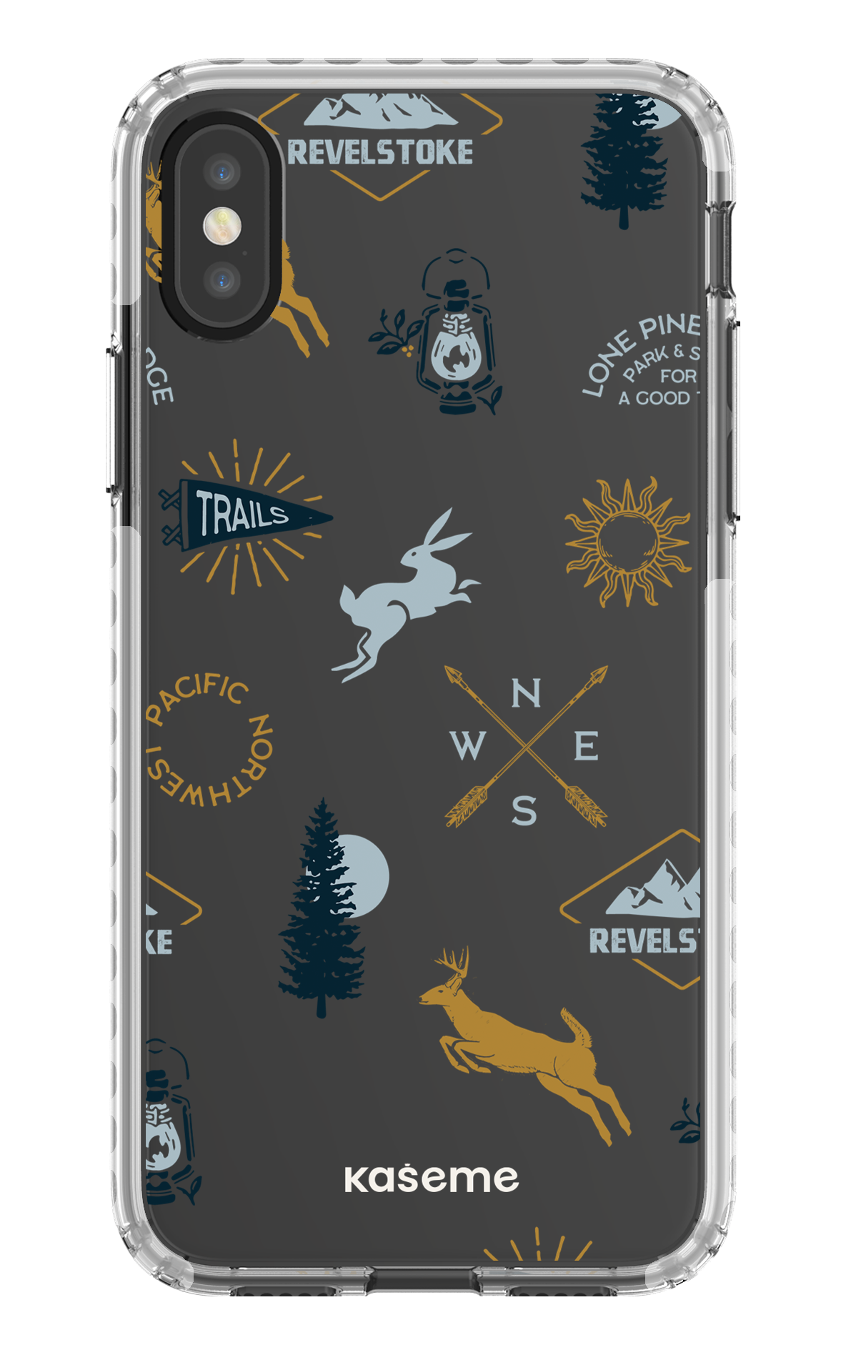 iPhone X/Xs Clear Case - White Revelstoke white clear case -