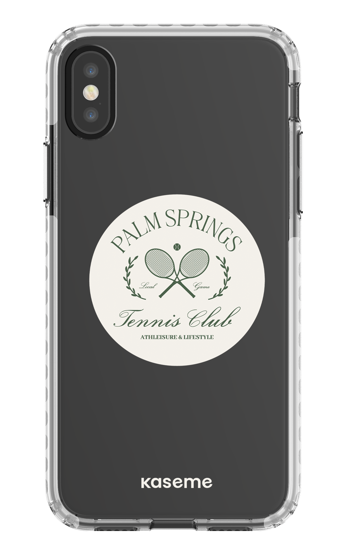 iPhone X/Xs Clear Case - White Serve it up Clear Case -