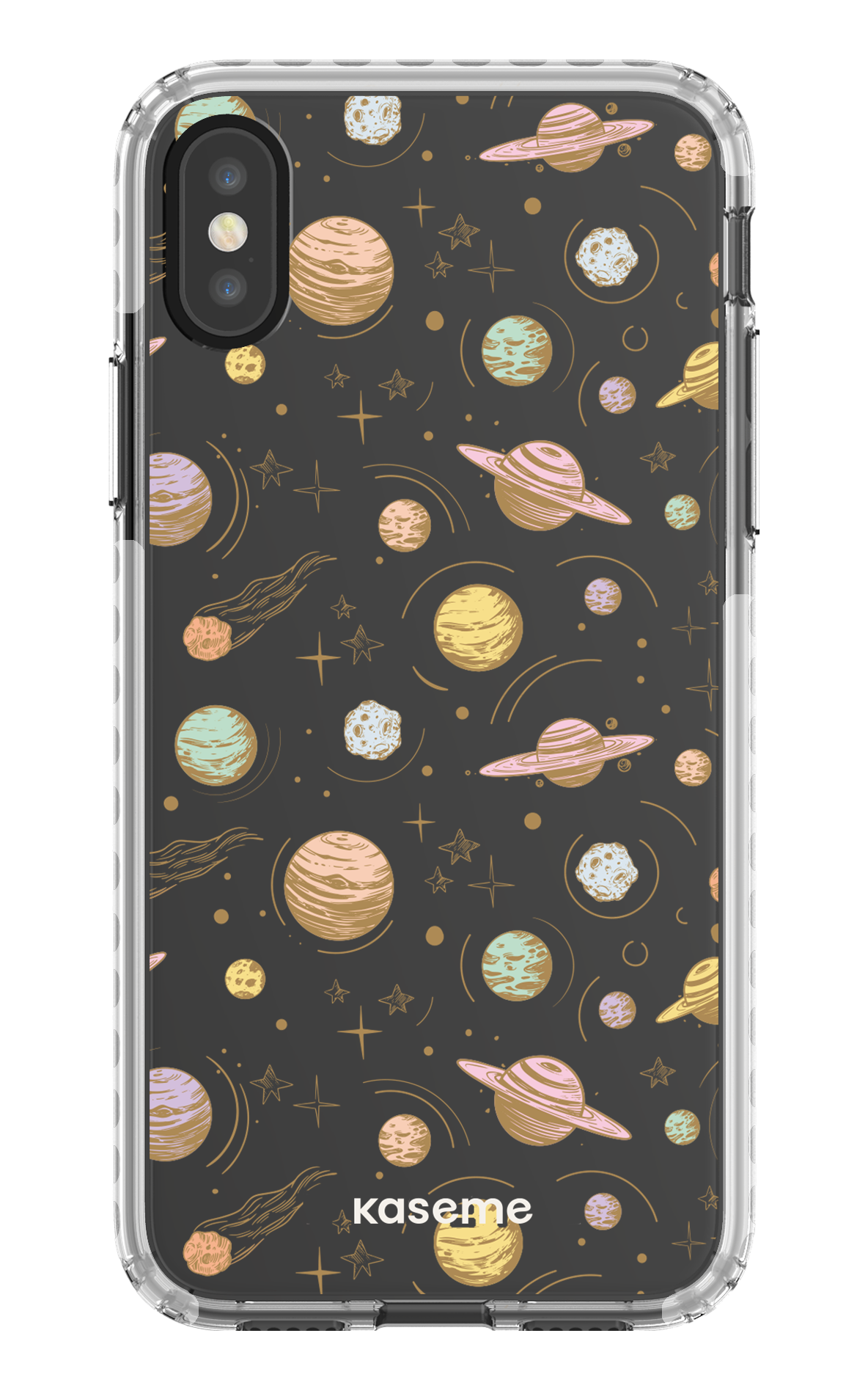 iPhone X/Xs Clear Case - White Solar Clear Case -