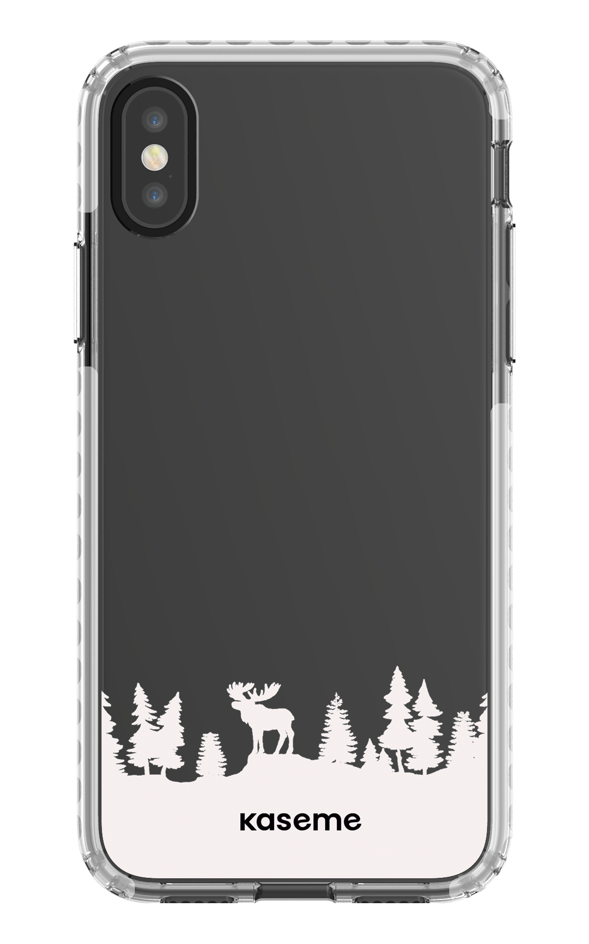 iPhone X/Xs Clear Case - White The Moose Clear Case -